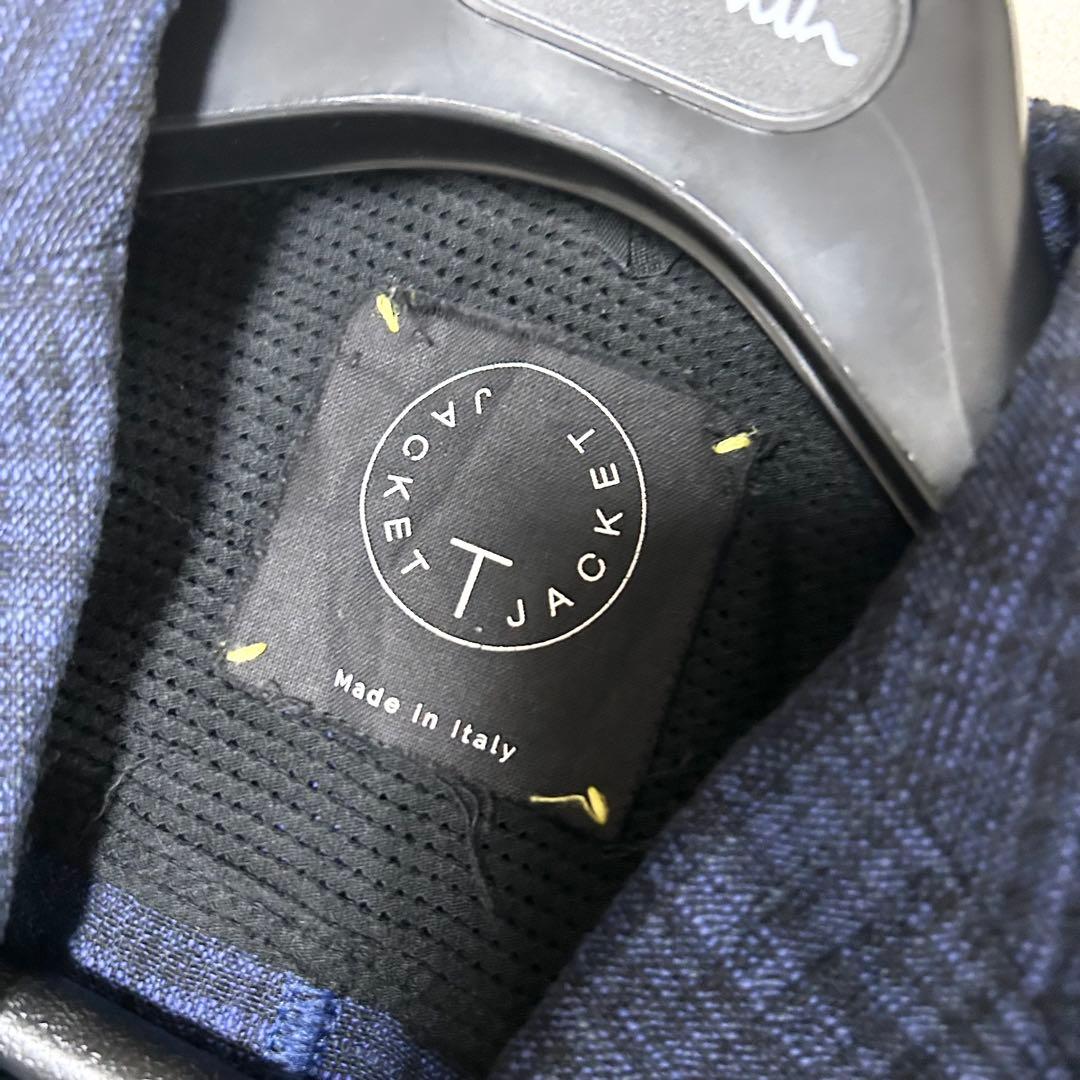 T-jacket イタリア製　リネン　テーラードジャケット　アンコンジャケット