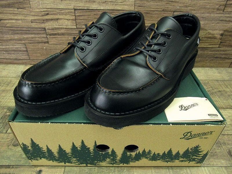 美品 ダナー D210510 ブローガン 茶芯 レザー シューズ 黒 27.0