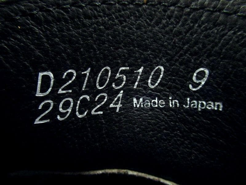 美品 ダナー D210510 ブローガン 茶芯 レザー シューズ 黒 27.0