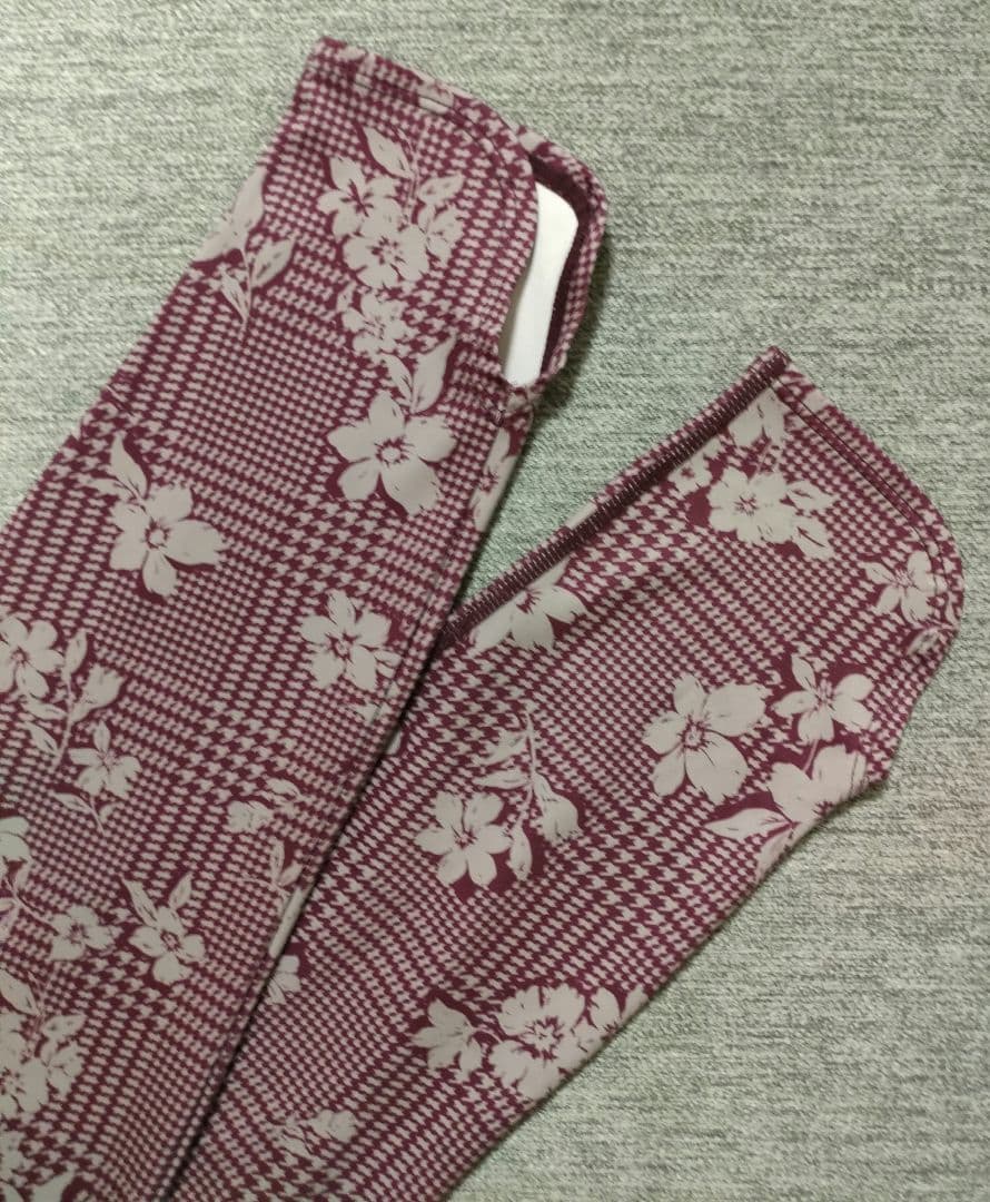あっちゃむ❀㉓SUKALA Lレギンス花柄 M レッドパープル＆タンク