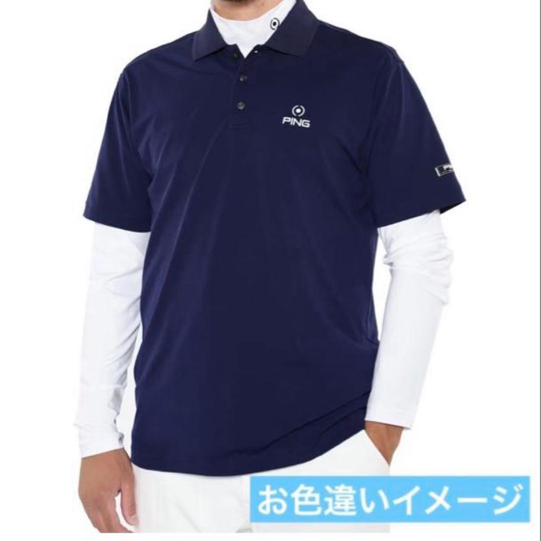 【新品L】PING レイヤード ポロシャツ & インナー　セット　メンズ