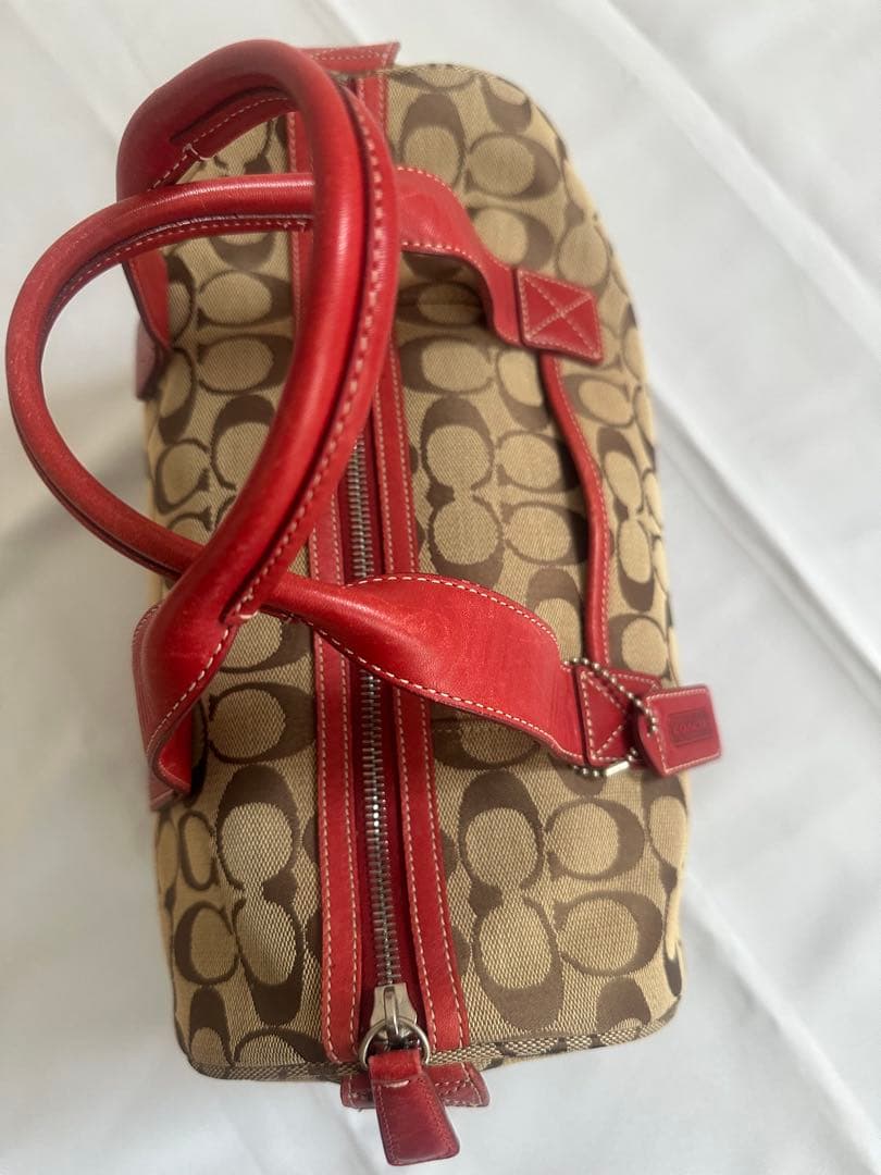 ぷぅさま専用　coach コーチ　ボストンバッグ　赤