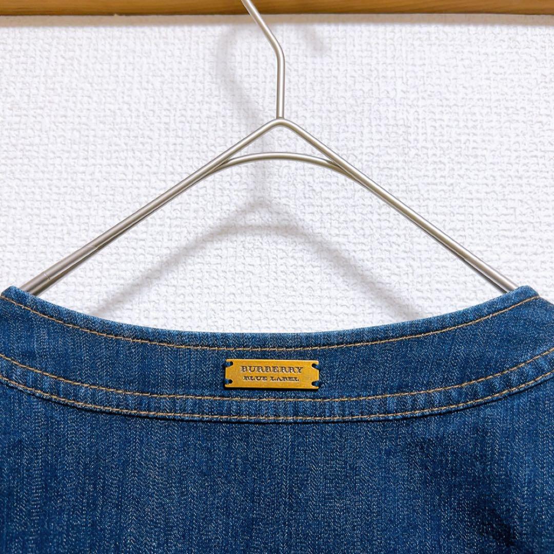 BURBERRY BLUE LABEL デニムワンピース　ノバチェックY2K