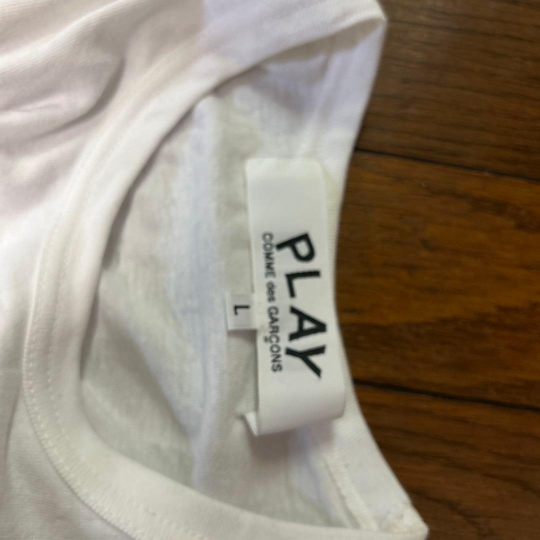 COMME des GARCONS PLAY Tシャツ L ホワイト