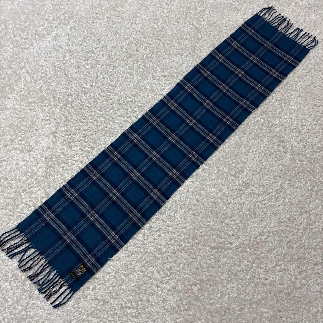 美品　Johnstons マフラー　タータンチェック　カシミヤ100%