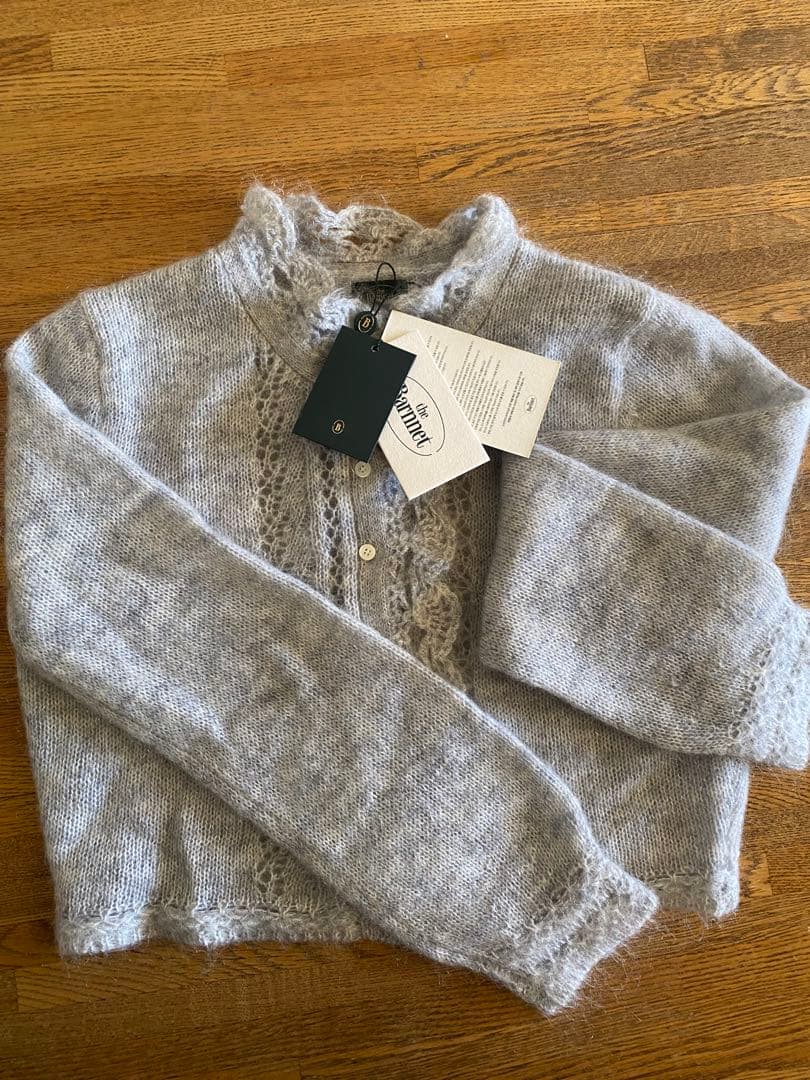 トップス the barnnet Hale Frill Mohair Cardigan