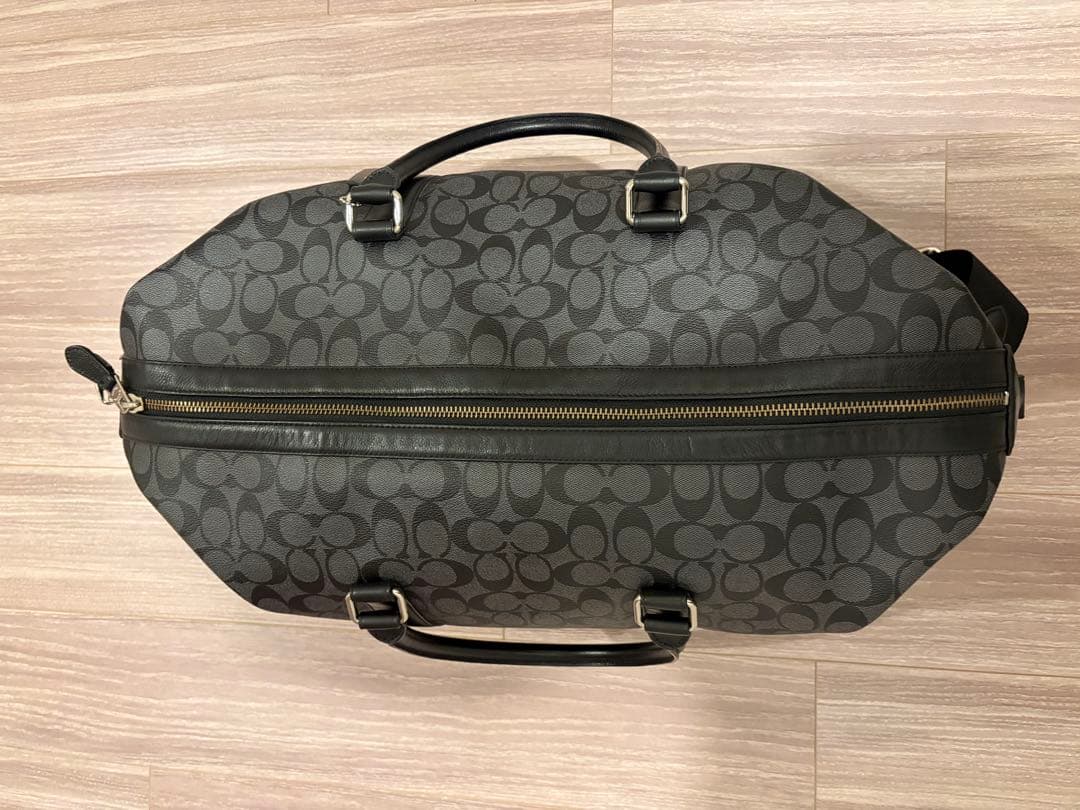 極美品 COACH コーチ ボストンバッグ PVC シグネチャー 大容量