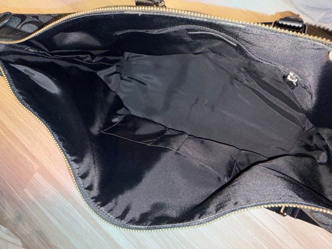 極美品 COACH コーチ ボストンバッグ PVC シグネチャー 大容量
