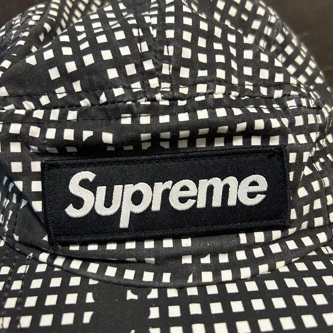 Supreme BOXロゴジェットキャップ　チェック柄キャップ　激レア