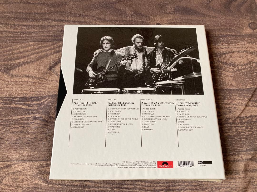 洋楽 Cream Goodbye Tour Live 1968