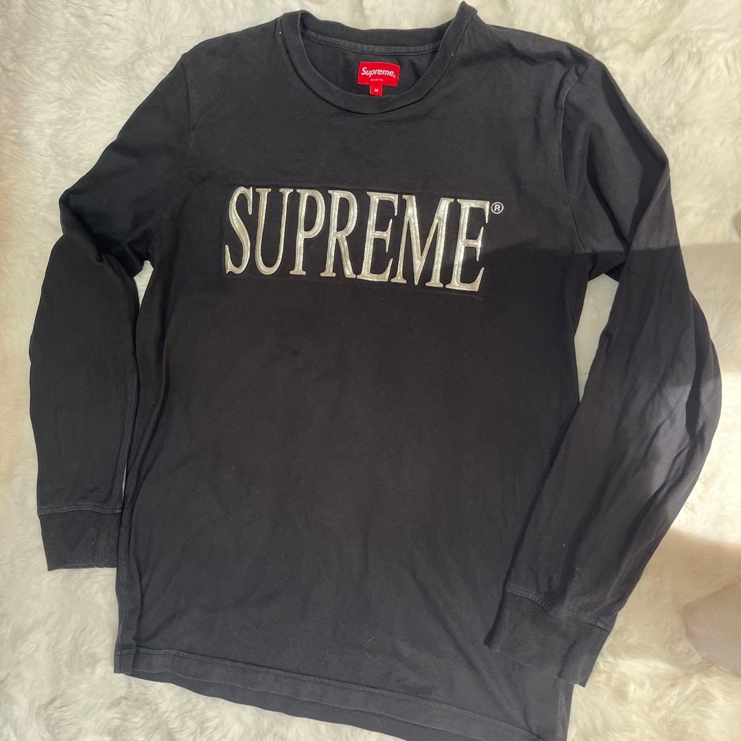 Supreme ブラック ロングスリーブ Tシャツ M