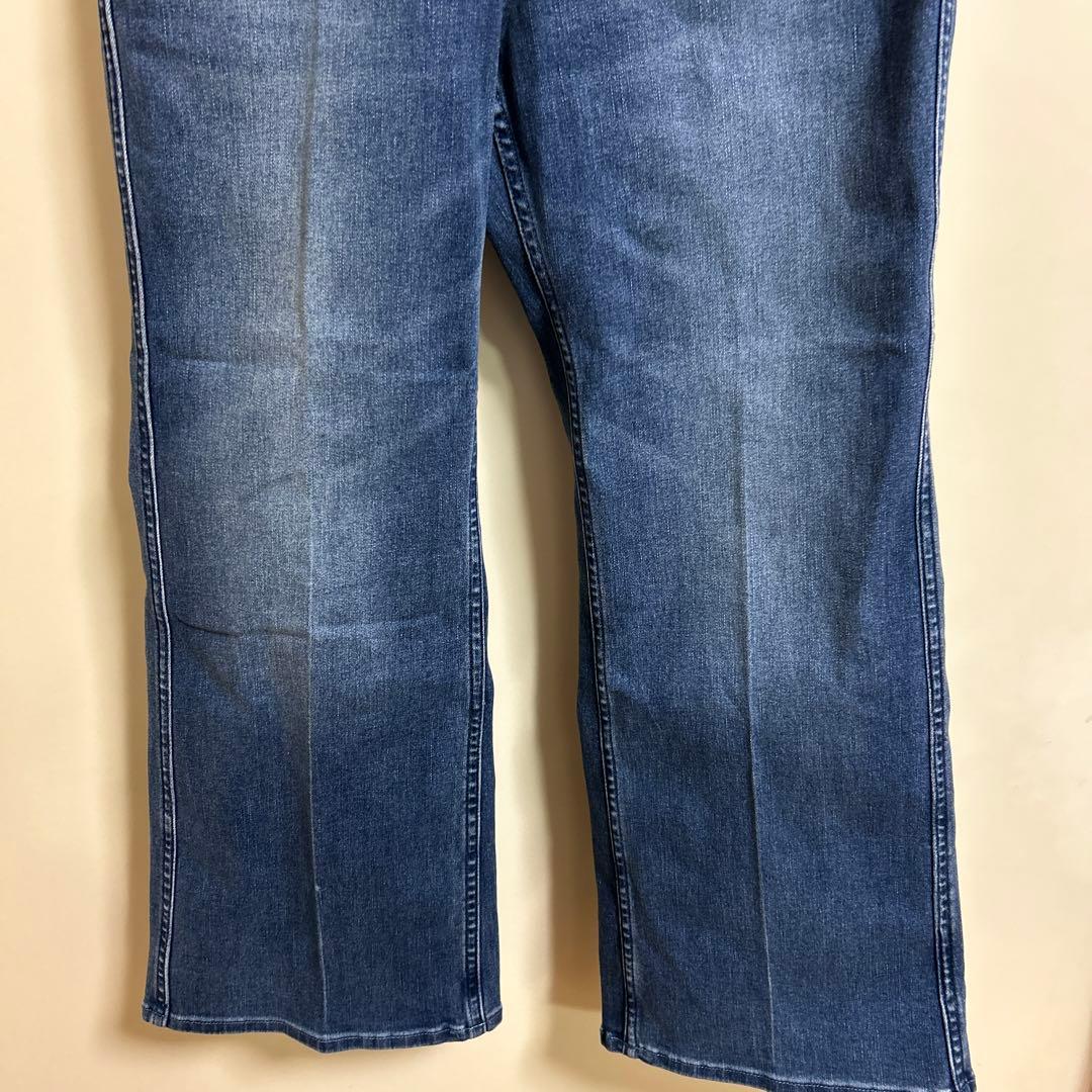 新品【clocheクロシェ】低身長別注フレアデニム ブルー