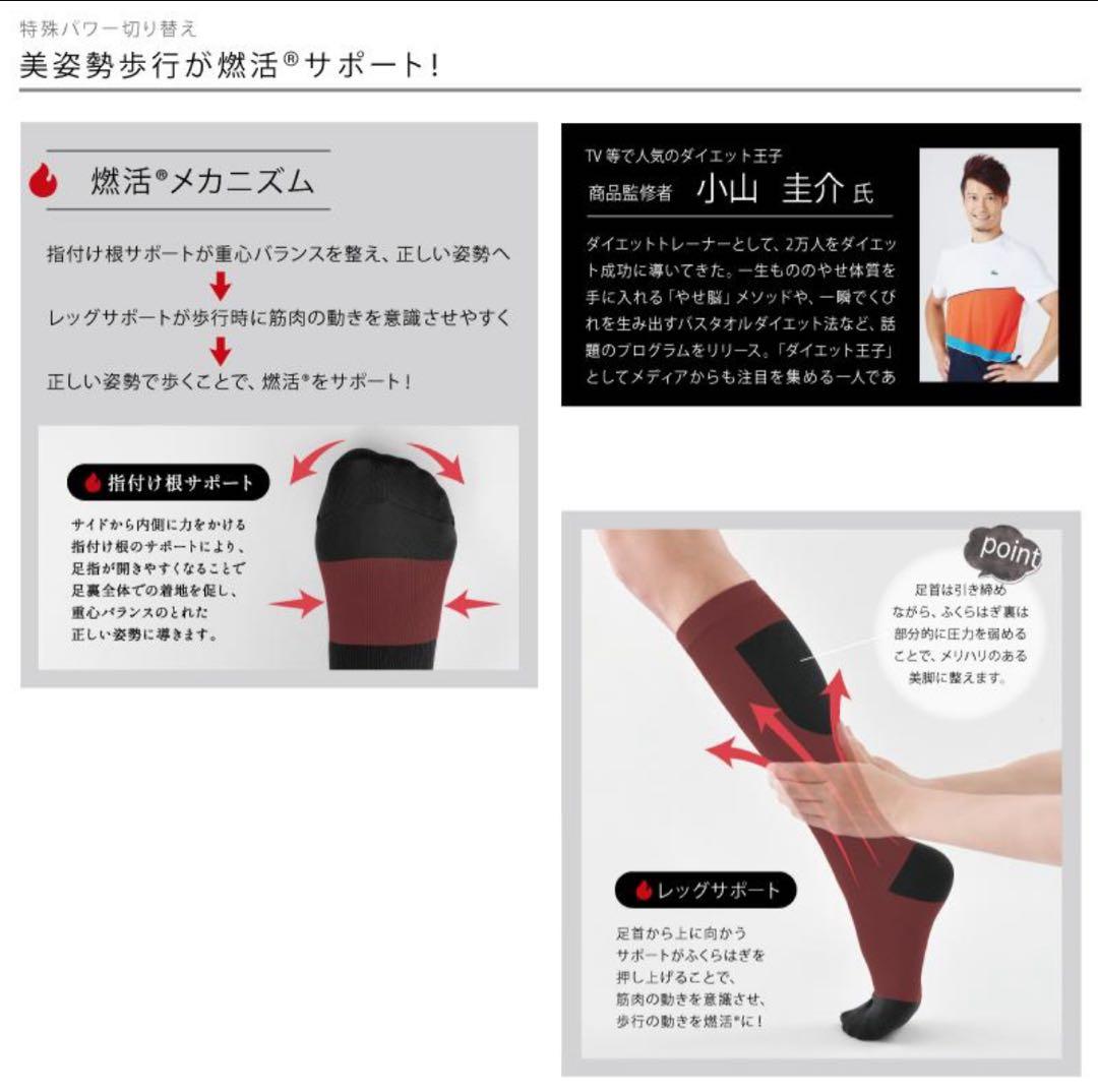 Befit　燃活サポート　美脚ソックス ML 2足組　光電子