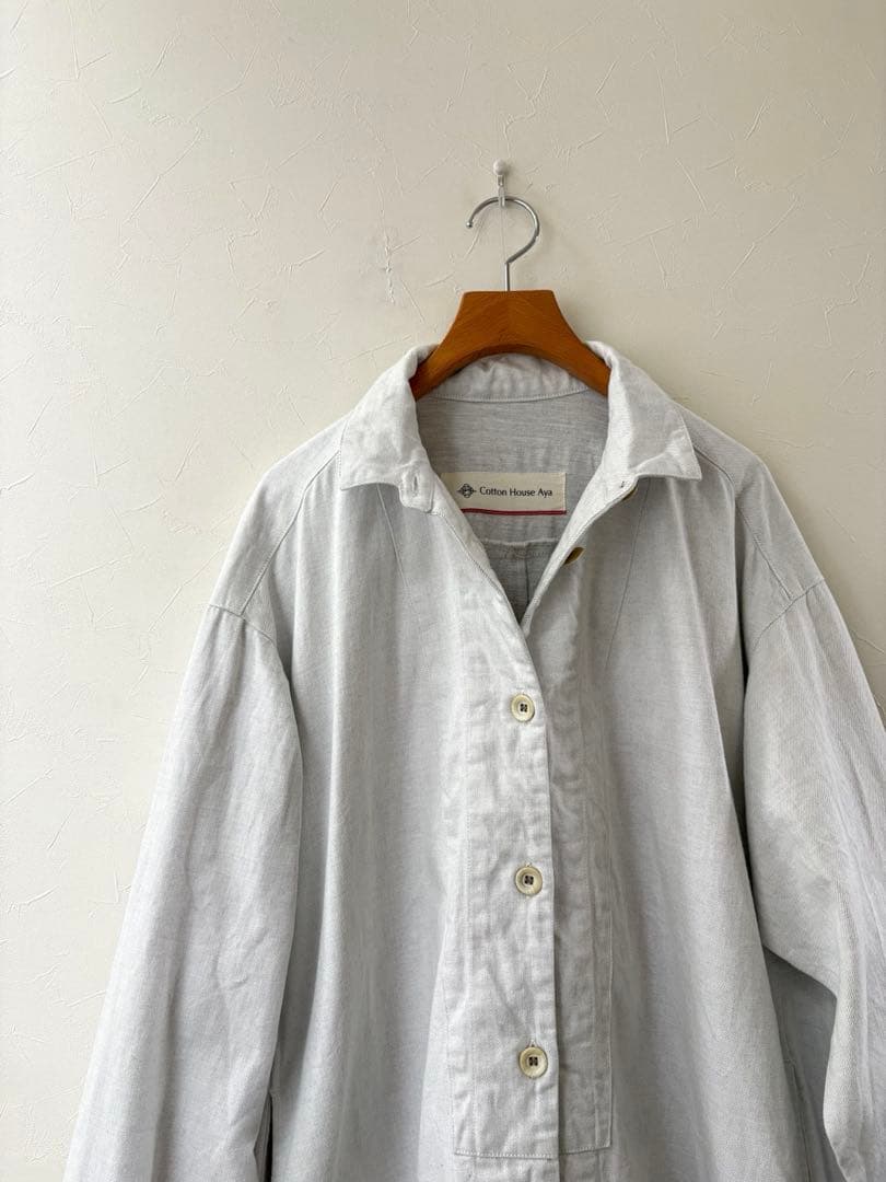 コットンハウスアヤ　スプリングコート　ビックシルエット　Cotton House