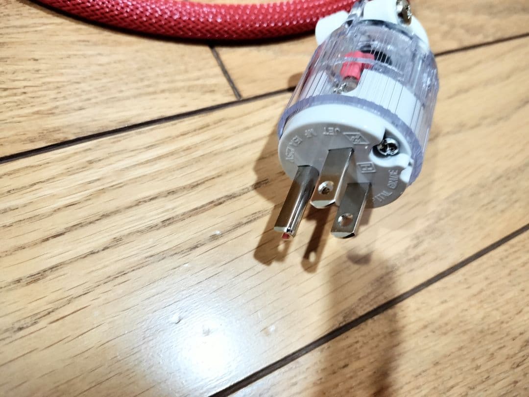 amormet装着 oyaide PC-23 使用 自作電源ケーブル 約1.2m
