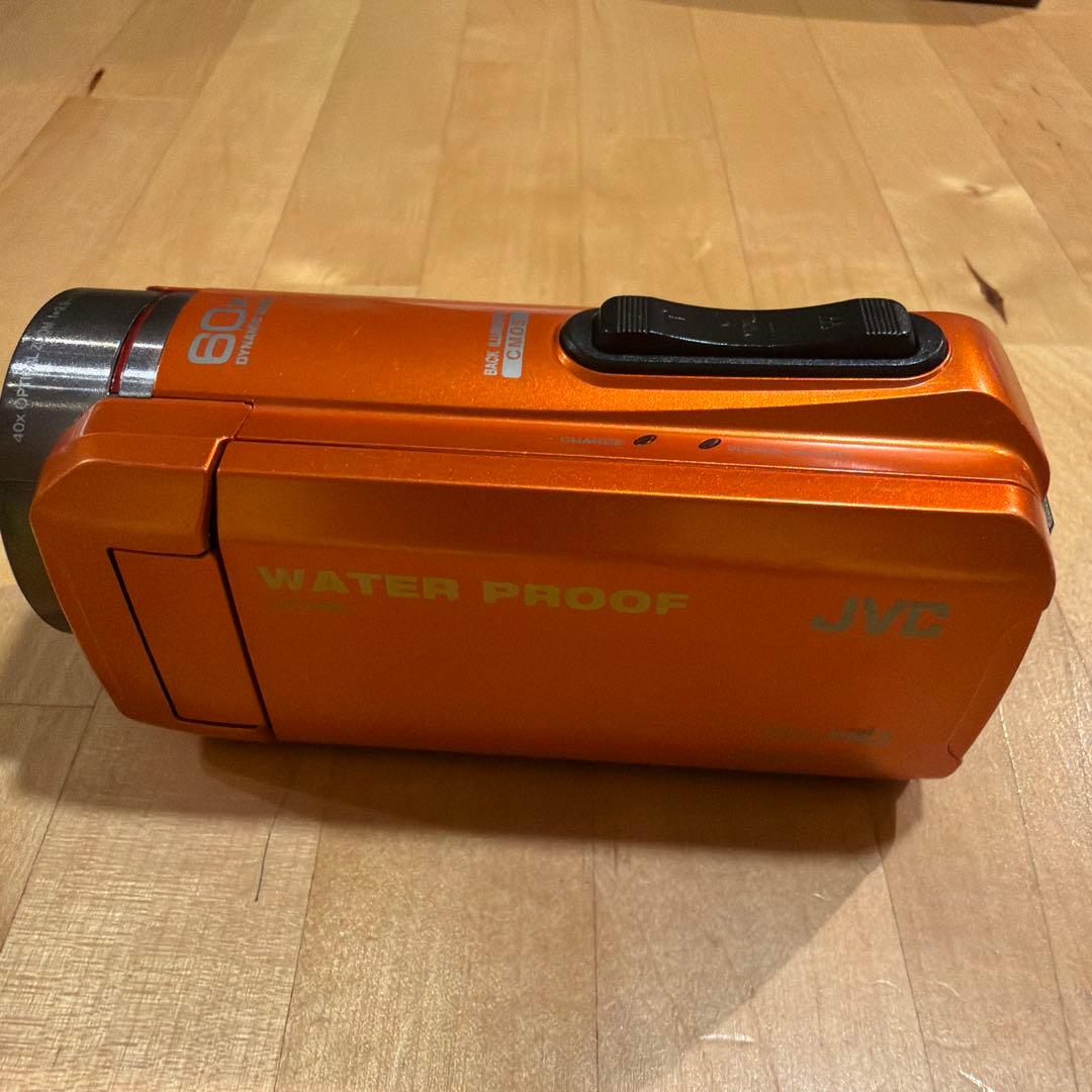 JVC GZ-RX600 防水ビデオカメラ オレンジ