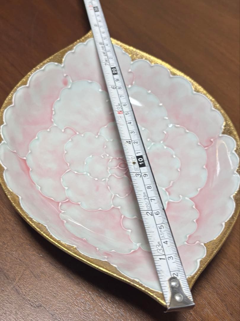 有田焼　文山窯　レモン皿　2枚セット　ピンクブルー　ゴールド