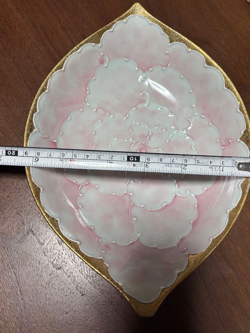 有田焼　文山窯　レモン皿　2枚セット　ピンクブルー　ゴールド