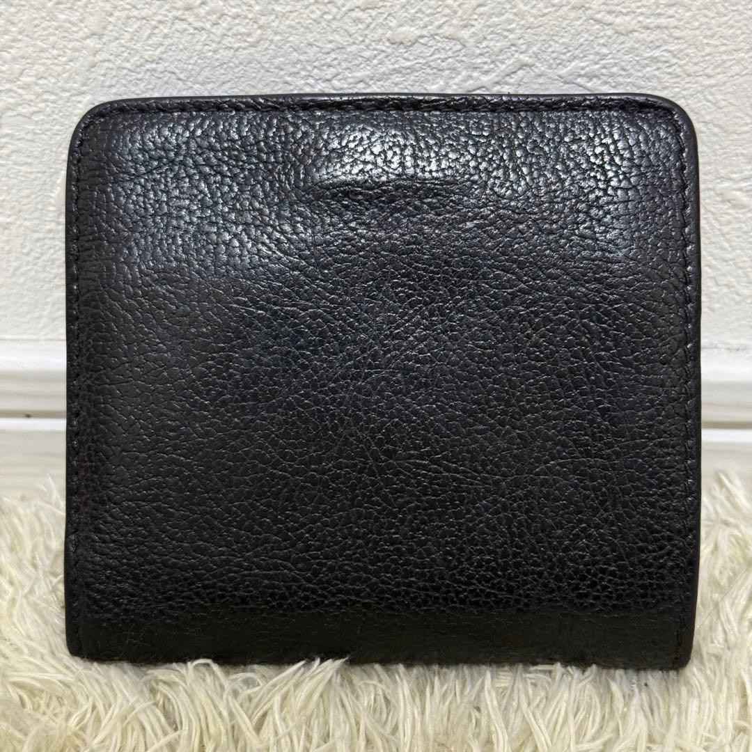 美品✨ イルビゾンテ　ロゴ刻印　金ボタン　二つ折り　財布　現行　ミニウォレット