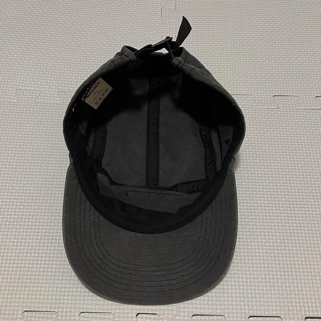 美品 Masses フェード加工 ロゴ ジェットキャップ スミクロ ブラック