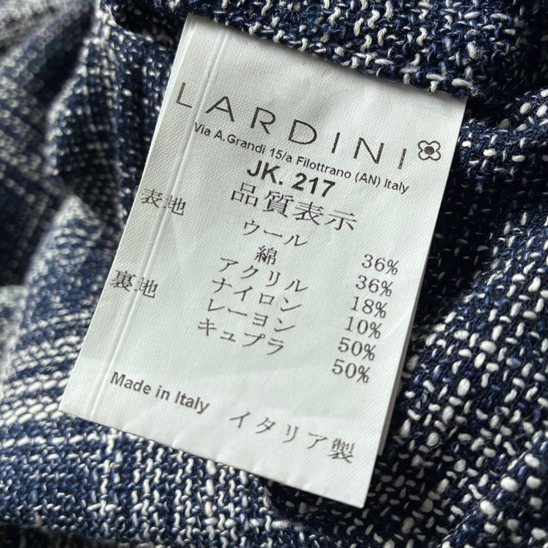 未使用級 LARDINI テーラードジャケット イタリア製 アンコン 52