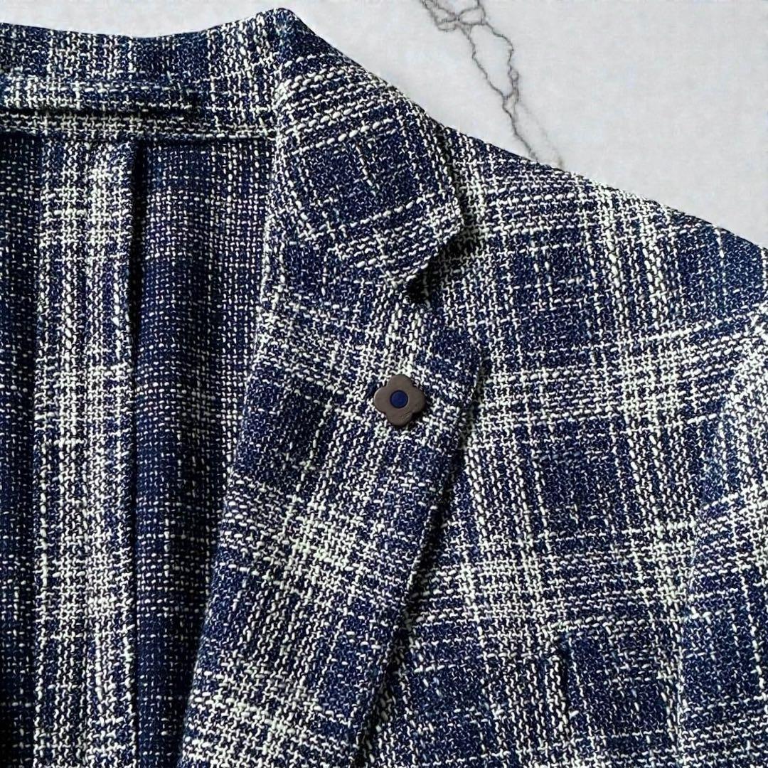 未使用級 LARDINI テーラードジャケット イタリア製 アンコン 52
