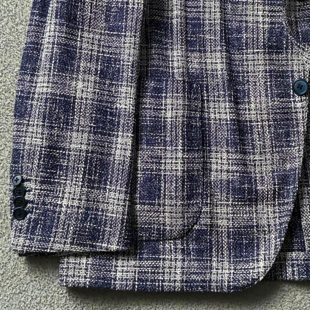 未使用級 LARDINI テーラードジャケット イタリア製 アンコン 52