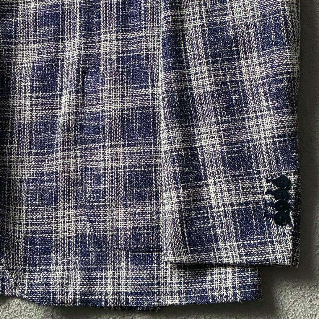 未使用級 LARDINI テーラードジャケット イタリア製 アンコン 52