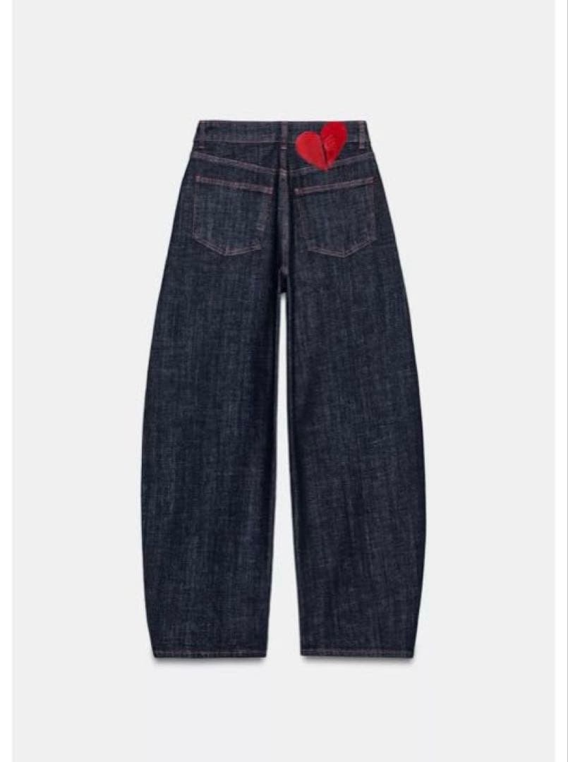 タグ付新品★ZARAのZ1975ハイウエストバレルフィットデニムパンツ★EU38