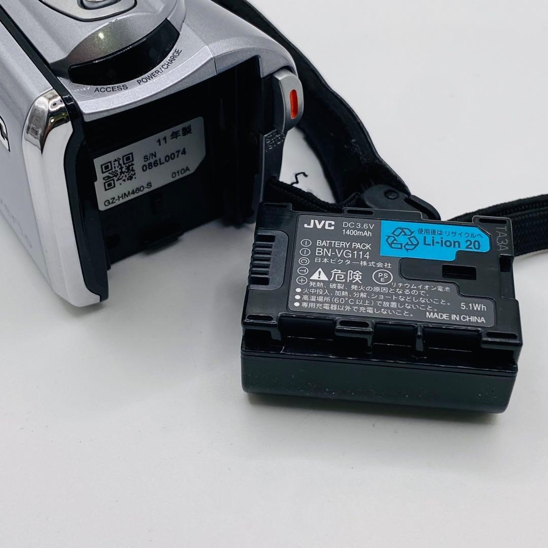 【動作確認済み】 JVC GZ-HM460-S ビデオカメラ