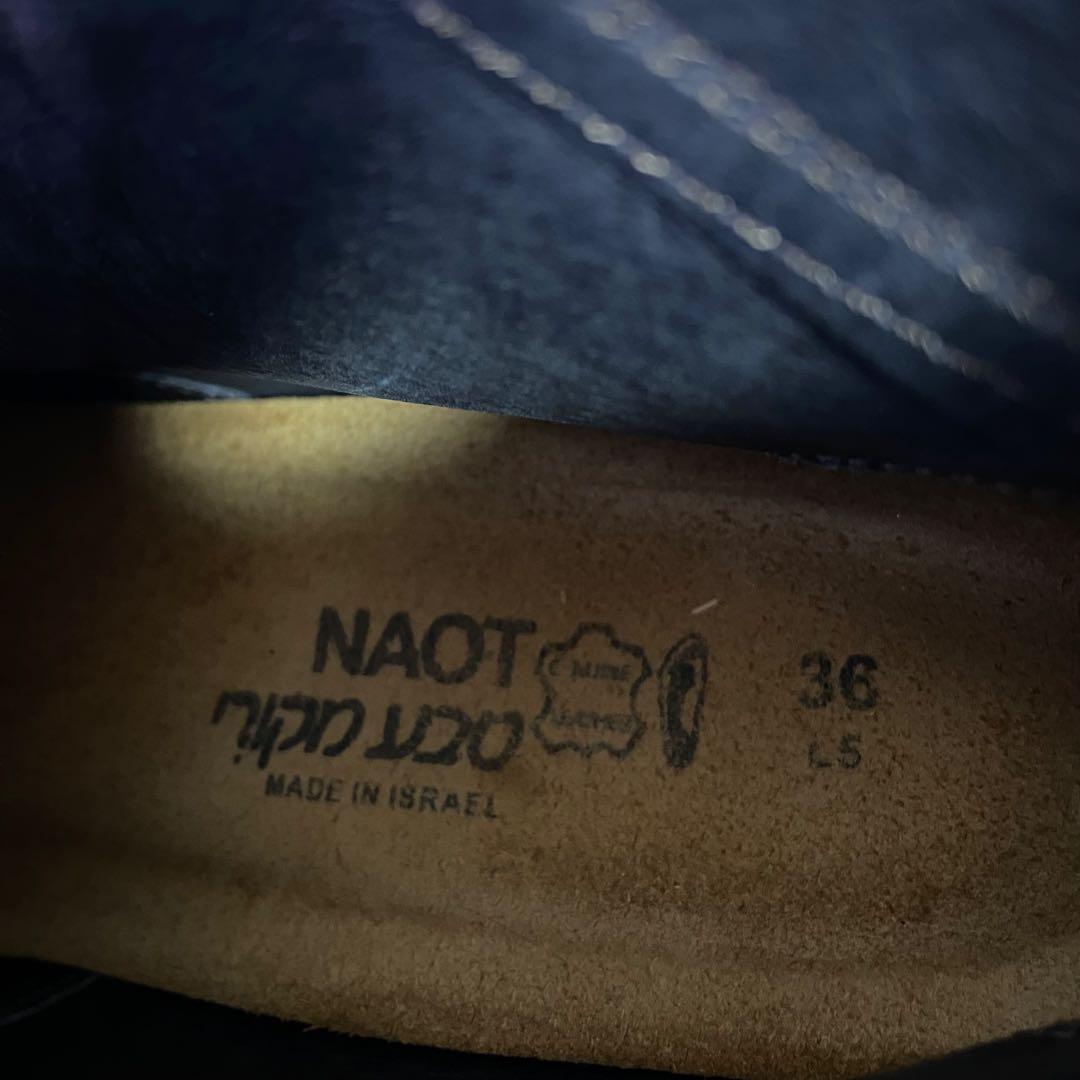 極美品✨NAOT ボブキャット ショートブーツ サイドジップ 黒 36 廃盤