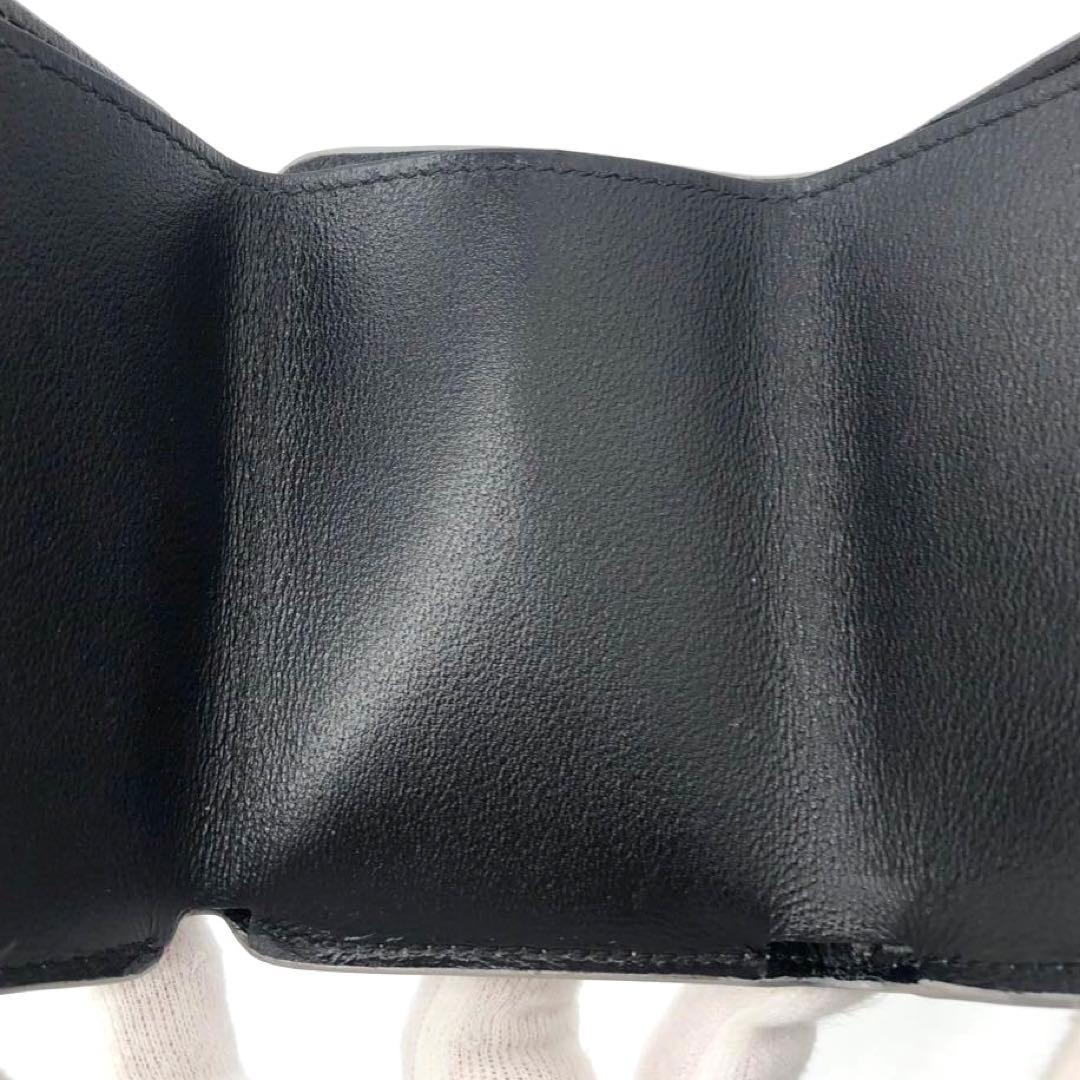 新品同様✨バレンシアガ　 コンパクトウォレット　三つ折り財布 シルバー