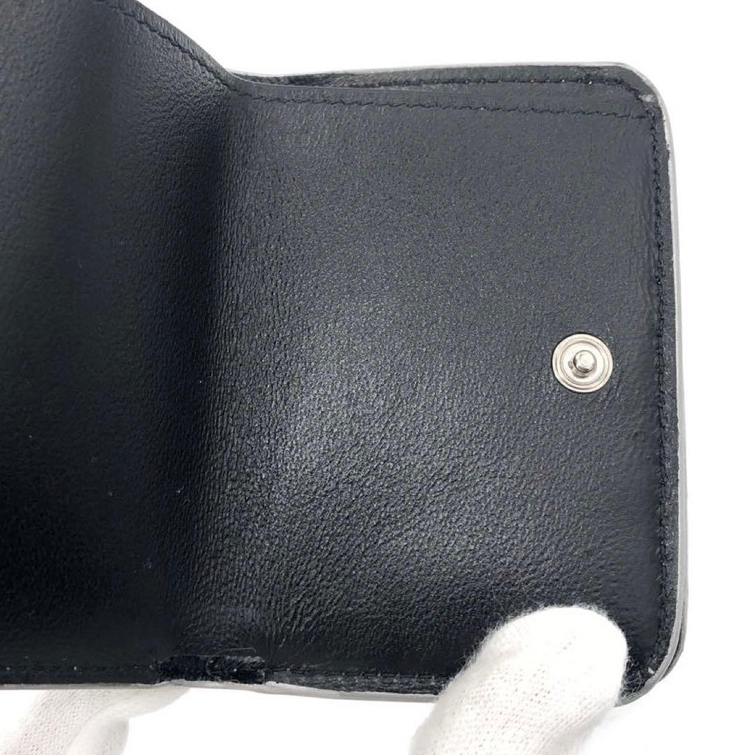 新品同様✨バレンシアガ　 コンパクトウォレット　三つ折り財布 シルバー