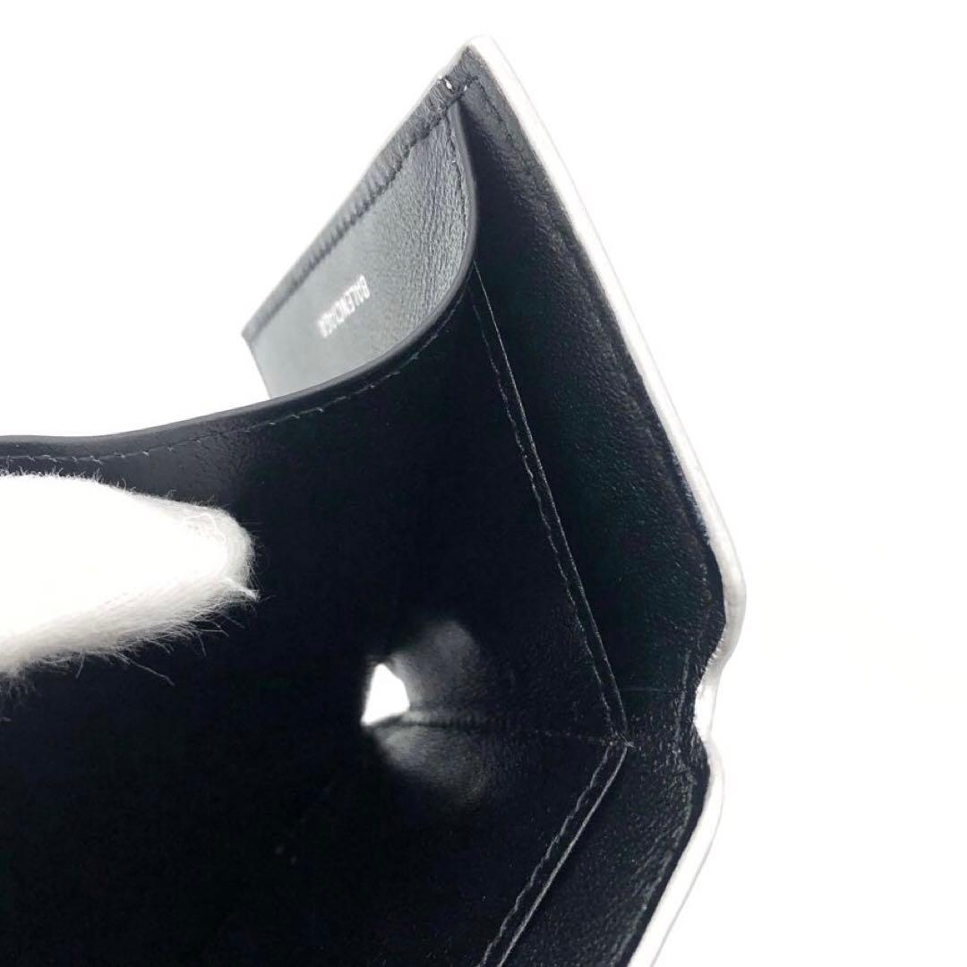 新品同様✨バレンシアガ　 コンパクトウォレット　三つ折り財布 シルバー
