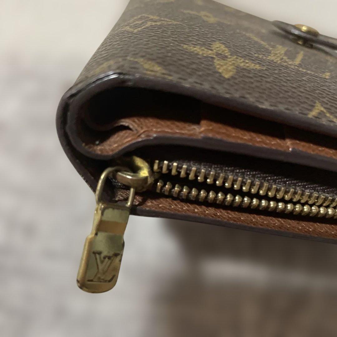 廃盤★希少LOUIS VUITTON ポルト パピエ ジップ モノグラム 折財布