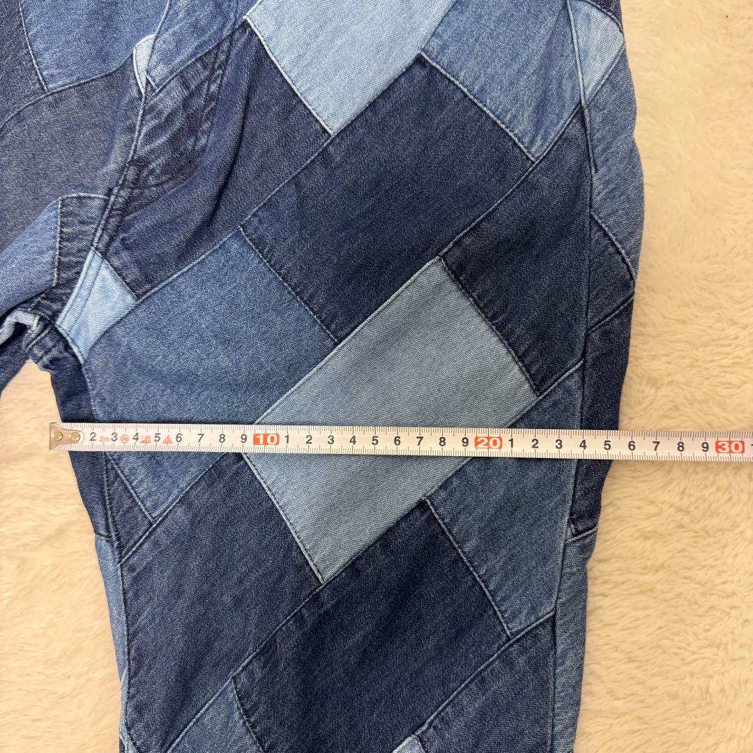 新品未使用品 Ron Herman パッチワークデニム XS フレアデニム