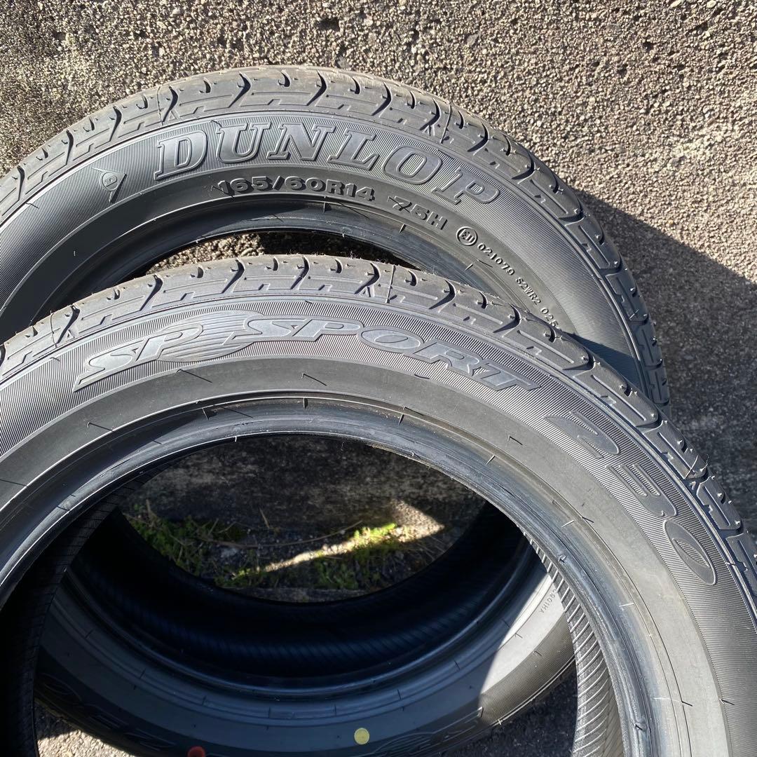 25年新車外し 165/60R14 DUNLOP SP SPORT 230 4本
