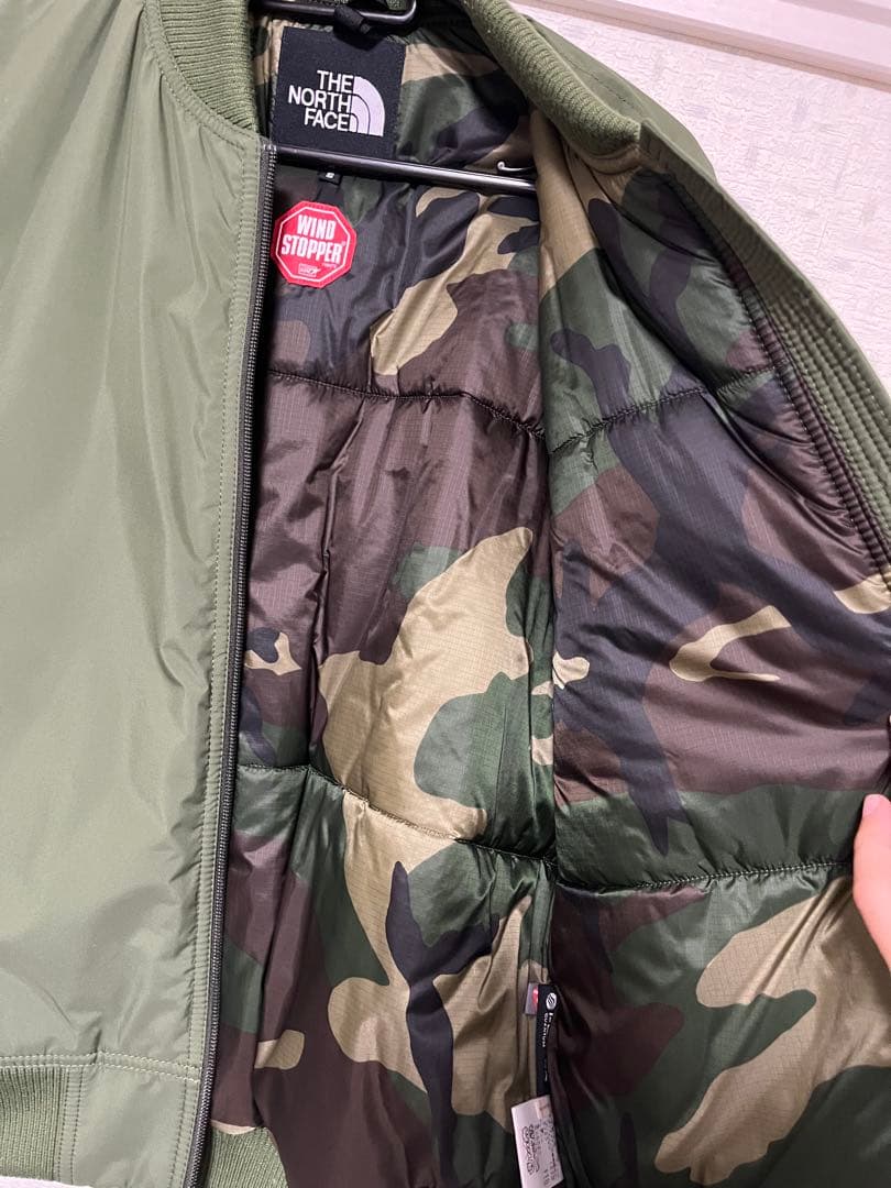 THE NORTH FACE ノースフェイス MA-1 迷彩カーキ