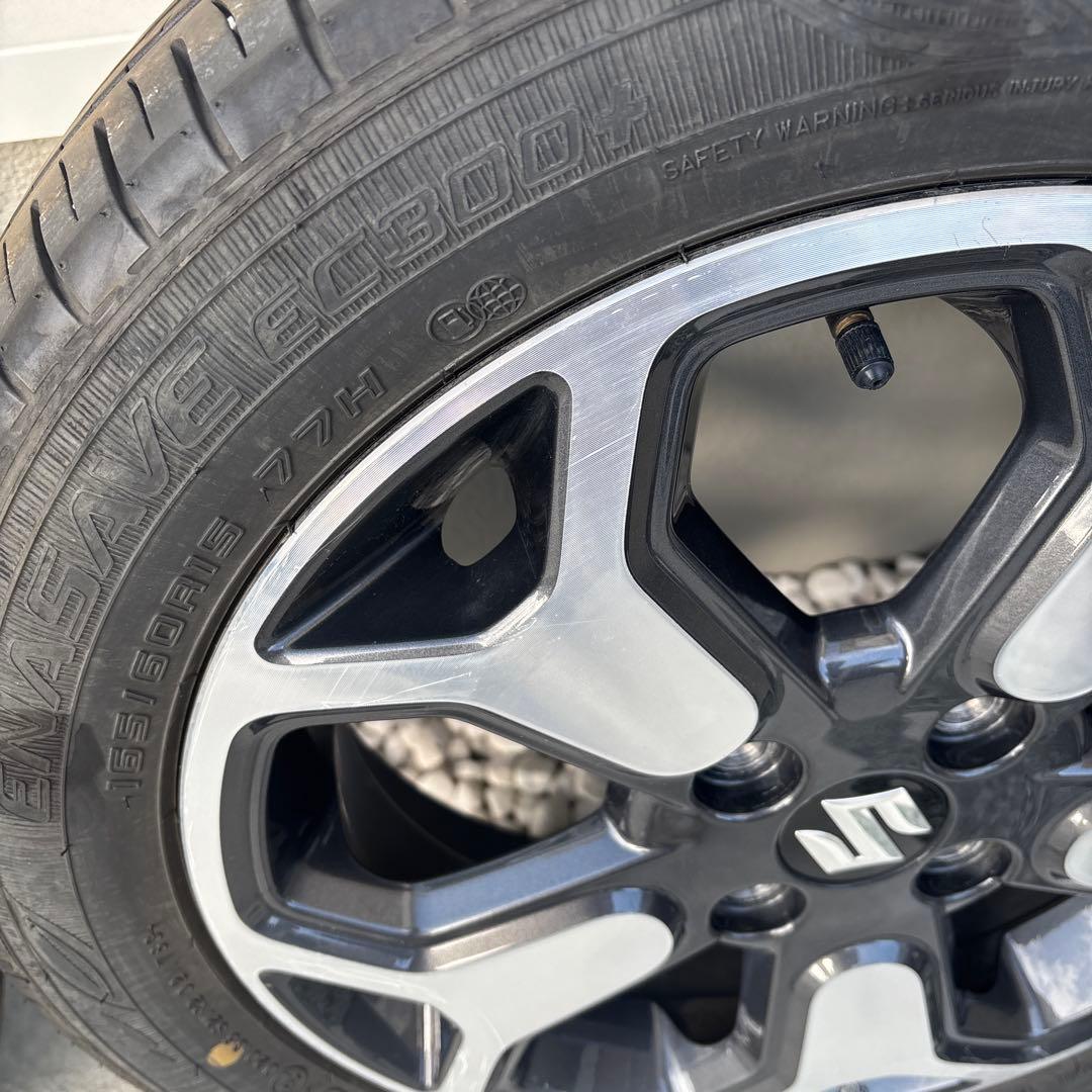 おかびー。スズキ・ハスラー純正アルミホイール・タイヤセット