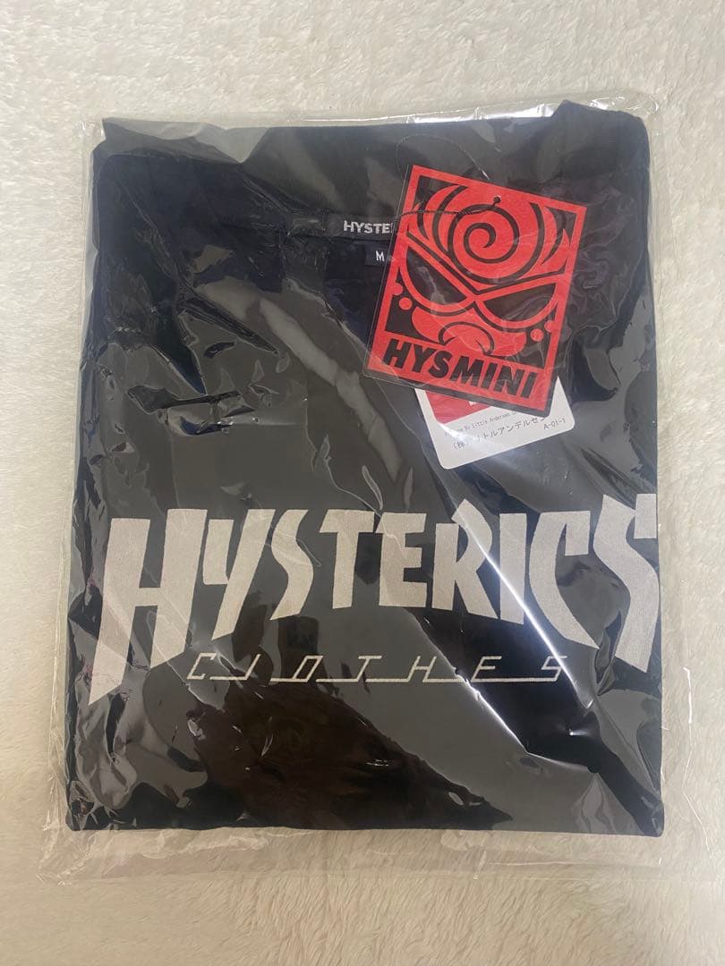 ヒステリックミニ　Tシャツ 大人　半袖 ブラック　ポッアップ