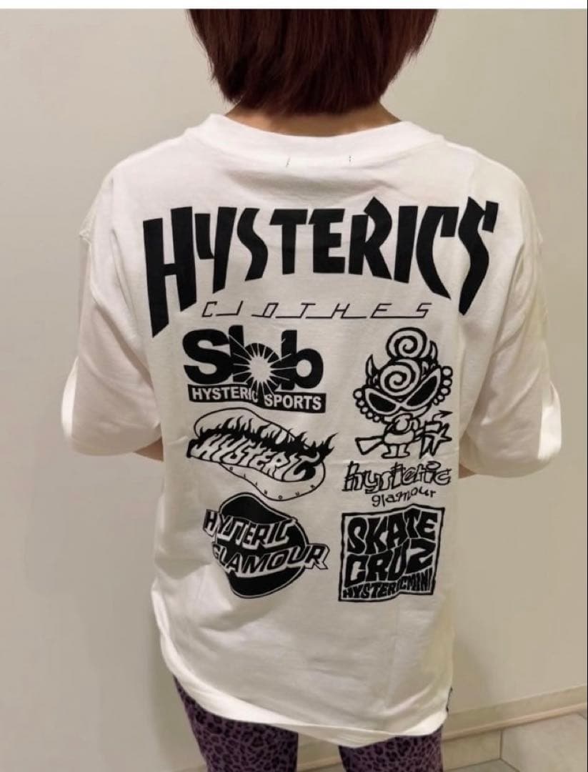 ヒステリックミニ　Tシャツ 大人　半袖 ブラック　ポッアップ