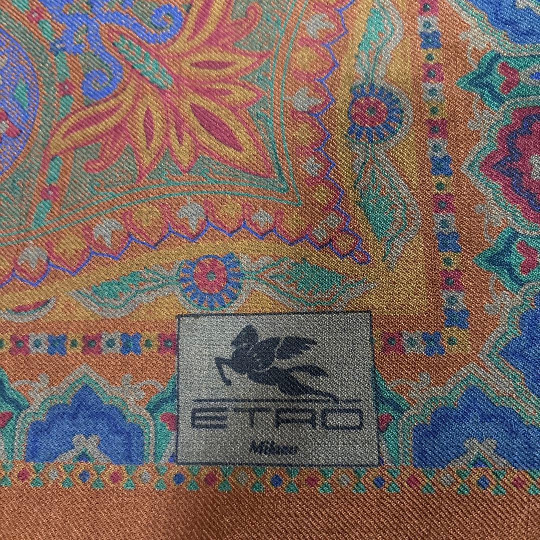 美品　エトロ　スカーフ　ショール　特大サイズ
