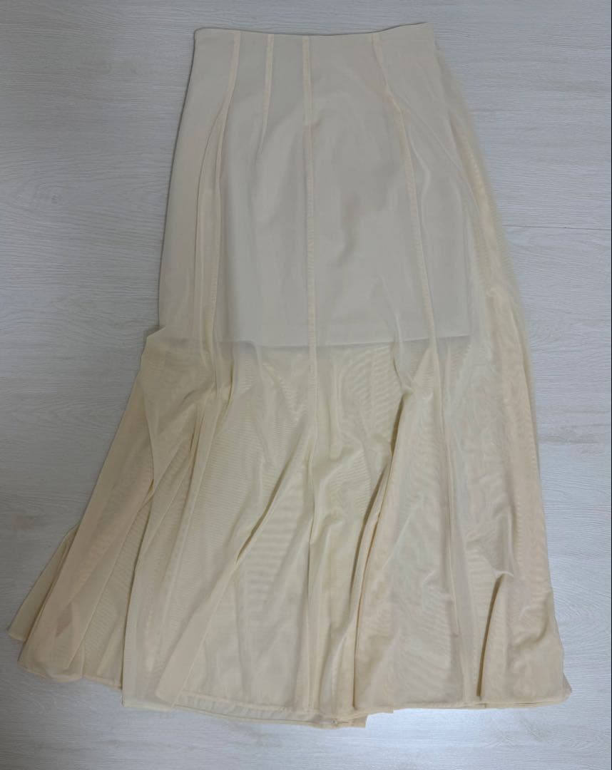 スカート CLANE SHEER FLARE MERMAID SKIRT