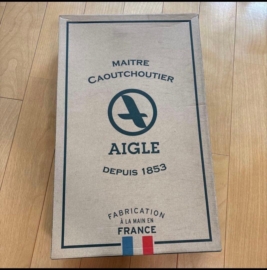 AIGLE レインブーツ シャンタベル ブラック 38