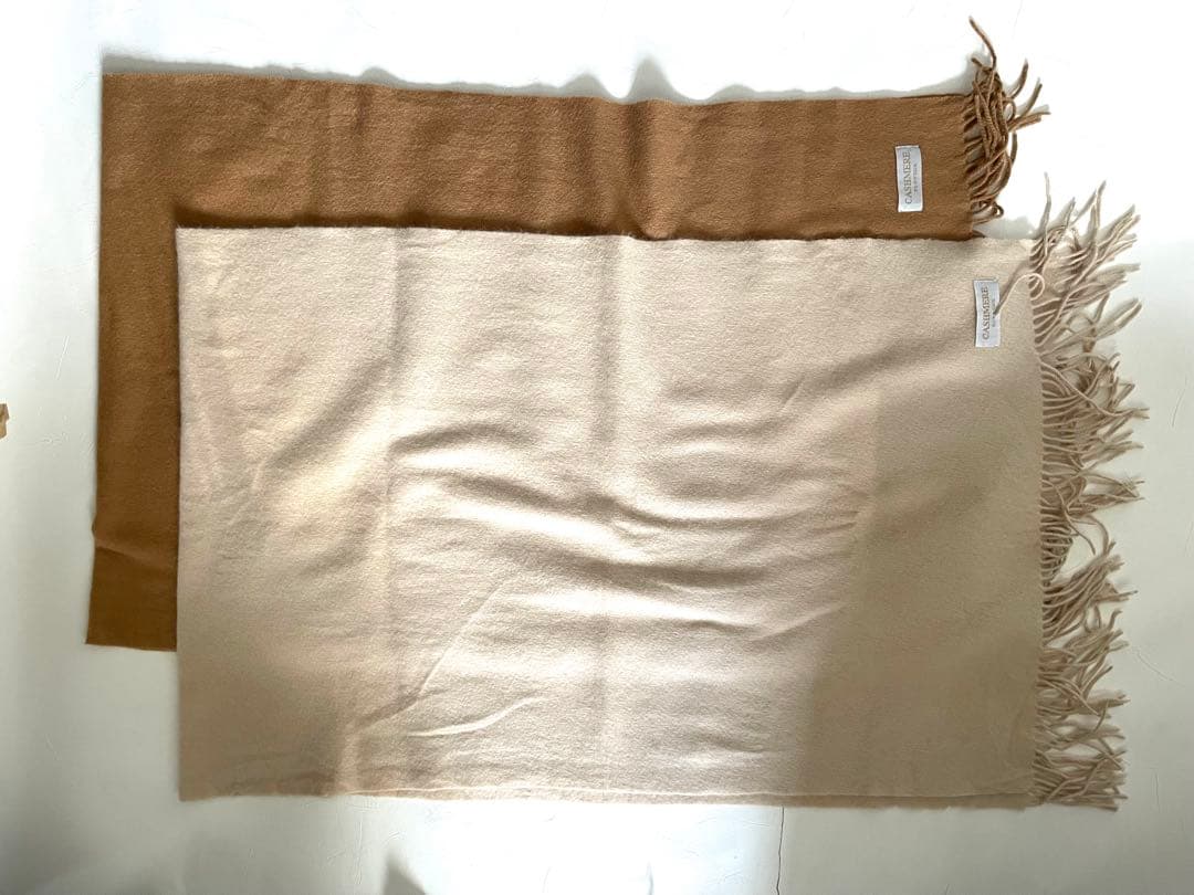 カシミヤ100% ストール 2色セット