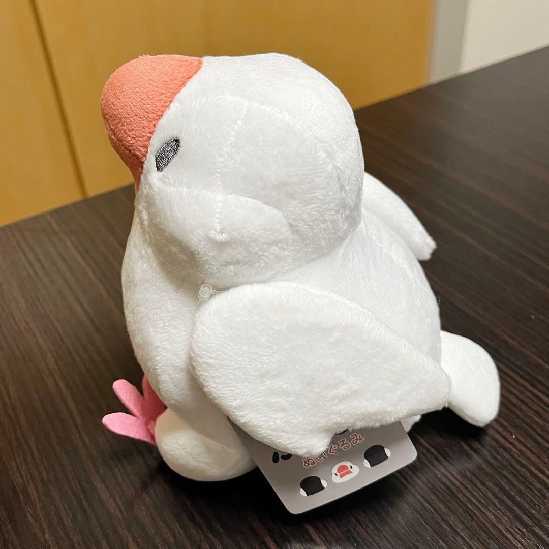 ふくふくぶんちょぬいぐるみ 文鳥 白文鳥 ぬいぐるみ ふくふく堂 大サイズ