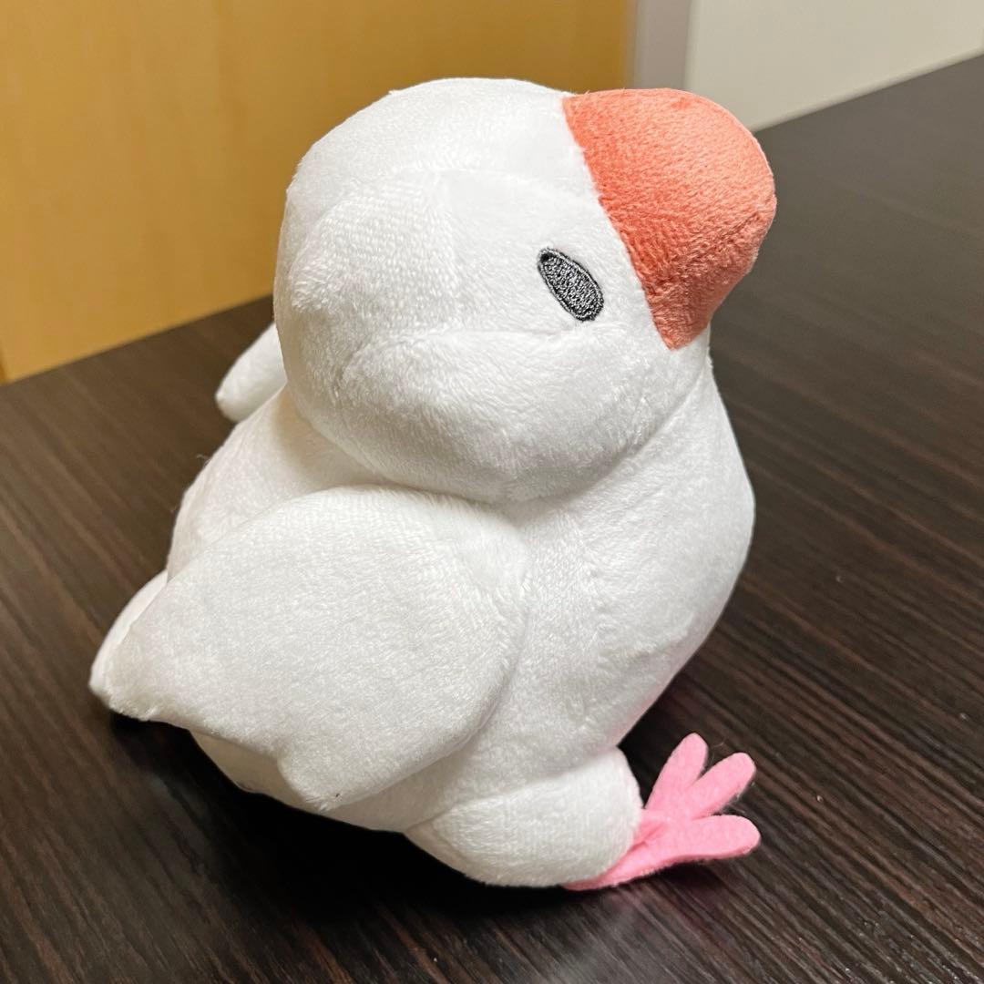 ふくふくぶんちょぬいぐるみ 文鳥 白文鳥 ぬいぐるみ ふくふく堂 大サイズ