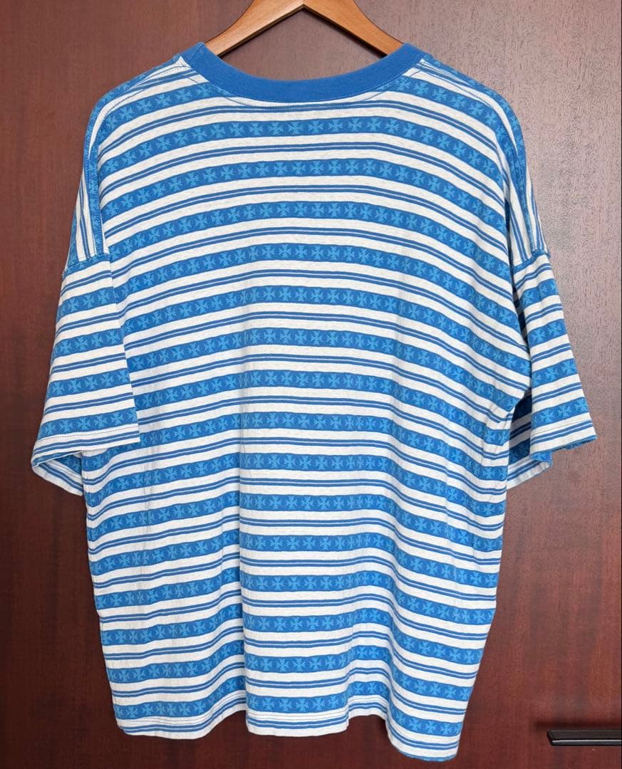 クロムハーツ ボーダーTシャツ ブルー系 Lサイズ