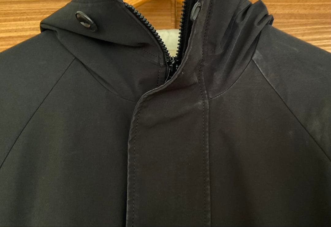 ENFOLD PEストレッチ BOXフーデットCOAT