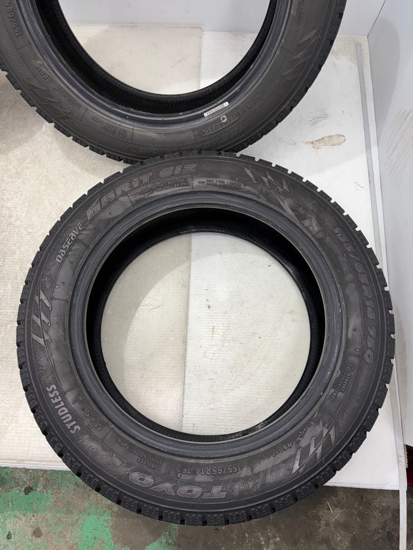 めるめる様引取り限定☆ 155/65R14 TOYO GARIT GIS 9分山
